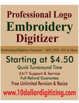 Professional PES Embroidery Digitizer | Convert Image to PES Embroidery | Custom Digitizing Service