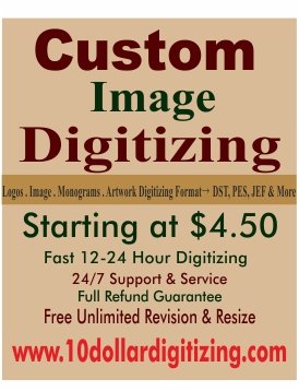 Custom Image Digitizing | Convert Image into Embroidery Stitch Files