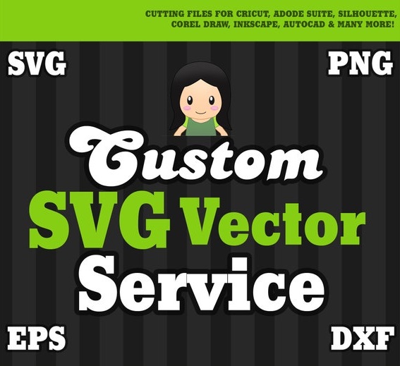 SVG Cut File . Image to Vector Personalized Vector Logo Conversion Custom SVG Order Custom Cut Files SVG Logo Custom Order