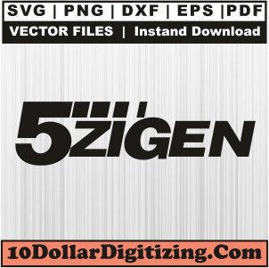 5zigen-Logo-Svg,-5zigen-Wheels-Png-Vector,-Motorsport-Svg-Cut-File-For-Cricut-Silhouette-Printable-Files