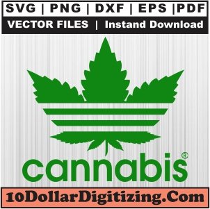 Adidas-Cannabis-Svg,-Adidas-Marijuana-Leaf-Png-Vector,-Adidas-Weed-Logo-Svg-Cut-File-For-Cricut-Silhouette-Printable-Files