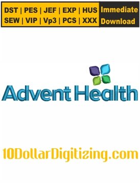 AdventHealth-Logo-Embroidery-Patterns,-AdventHealth-Embroidery-Files,-Brand-Logo-Embroidery-Machine-Files-Downloads