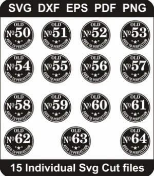 Aged-to-Perfection-Vintage-Svg-Pack,-Birthday-Png-Bundle,-Birthday-Vintage-Svg-Cut-File-For-Cricut-Silhouette-Printable-Files