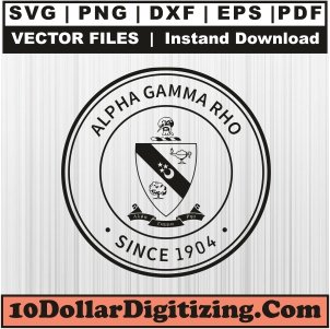 Alpha-Gamma-Rho-1904-Crest-Png,-Fraternity-Vector,-AGRho-Svg-Cut-File-For-Cricut-Silhouette-Printable-Files