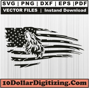 American-Flag-Coyote-Vector,-Coyote-USA-Flag-Png,-Coyote-US-Flag-Svg-Cut-File-For-Cricut-Silhouette-Printable-Files