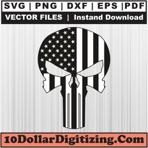 Punisher-Skull-American-Flag-Svg,-USA-Skull-Flag-Png-Vector,-Punisher-Svg-Cut-File-For-Cricut-Silhouette-Printable-Files