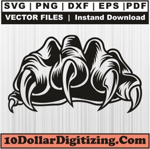 Animal-Claw-Nails-Vector,-Claw-Mark-Png,-Claw-Scratch-Svg-Cut-File-For-Cricut-Silhouette-Printable-Files