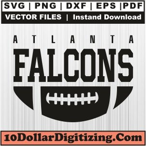 Atlanta-Falcons-Ball-Black-Svg,-NFL-Team-Png-Vector,-Football-Svg-Cut-File-For-Cricut-Silhouette-Printable-Files