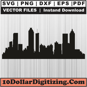 Atlanta-Tower-Svg,-Atlanta-Skyline-Png-Vector,-Atlanta-Svg-Cut-File-For-Cricut-Silhouette-Printable-Files