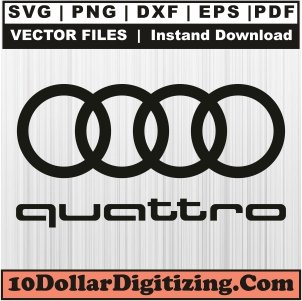 Audi-Quattro-Logo-Png-High-Resolution,-Audi-Symbol-Vector,-Audi-Rings-Svg-Cut-File-For-Cricut-Silhouette-Printable-Files