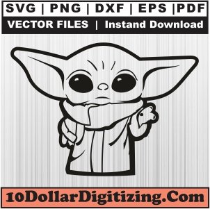 Baby-Yoda-Standing-Png,-Star-Wars-Vector,-Baby-Yoda-Svg-Cut-File-For-Cricut-Silhouette-Printable-Files