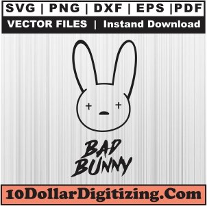 Bad-Bunny-Logo-Png,-Bad-Bunny-Vector,-Bunny-Svg-Cut-File-For-Cricut-Silhouette-Printable-Files