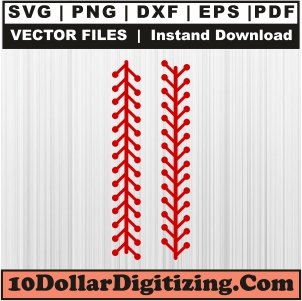 Baseball-Seams-Png,-Baseball-Stitches-Vector,-Baseball-Laces-Svg-Cut-File-For-Cricut-Silhouette-Printable-Files