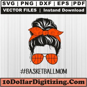 Basketball-Mom-Messy-Bun-Svg,-Basketball-Mom-Png-Vector,-Sports-Svg-Cut-File-For-Cricut-Silhouette-Printable-Files