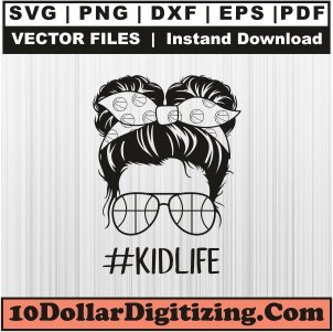 Basketball-Messy-Bun-Png,-Basketball-Mom-Png-Vector,-Mom-KideLife-Svg-Cut-File-For-Cricut-Silhouette-Printable-Files