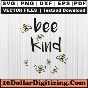 Bee-Kind-Svg,-Bee-Png-Vector,-Honey-Bee-Svg-Cut-File-For-Cricut-Silhouette-Printable-Files