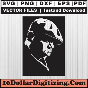 Biggie-Svg,-The-Notorious-BIG-Png-Vector,-Biggie-Cap-Svg-Cut-File-For-Cricut-Silhouette-Printable-Files