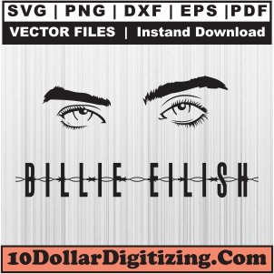 Billie-Eilish-Eyes-Svg,-Billie-Eilish-Png-Vector,-Eilish-Singer-Svg-Cut-File-For-Cricut-Silhouette-Printable-Files