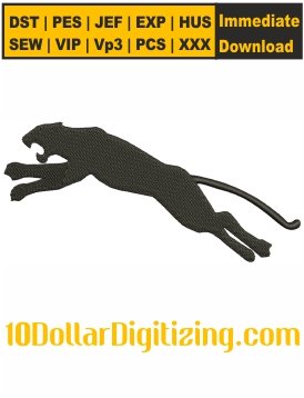 Black-Panther-Embroidery-Design,-Panther-Embroidery-Pattern,-Animals-Embroidery-File,-Panther-Jumping-Embroidery-Files-Instant-Download