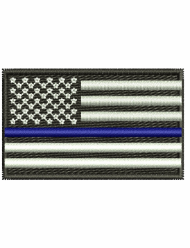 Blue-Line-Flag-Embroidery-Design