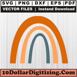 Boho-Rainbow-Svg,-Rainbow-Png-Vector,-Rainbow-Svg-Cut-File-For-Cricut-Silhouette-Printable-Files