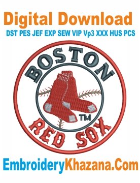 Boston-Red-Sox-Logo-Embroidery-Designs,-MLB-Embroidery-Pattern,-Baseball-Team-Embroidery-Files-Digital-Download