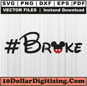 Broke-Svg,-Mickey-Mouse-Png-Vector,-Disney-Svg-Cut-File-For-Cricut-Silhouette-Printable-Files