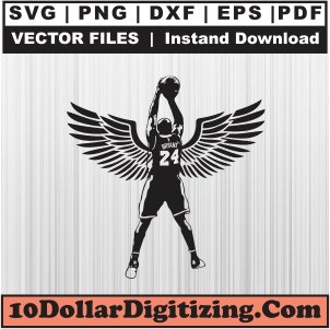 Bryant-with-Angel-Wings-Svg,-Kobe-Bryant-Png-Vector,-Black-Mamba-Svg-Cut-File-For-Cricut-Silhouette-Printable-Files