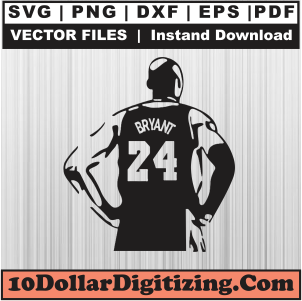 Kobe-Bryant-24-Svg,-Bryant-24-Black-Png-Vector,-Kobe-Bryant-Svg-Cut-File-For-Cricut-Silhouette-Printable-Files