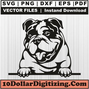 Bulldog-Svg,-Bulldog-Png-Vector,-Dog-Svg-Cut-File-For-Cricut-Silhouette-Printable-Files
