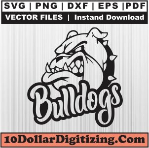 Bulldogs-Png,-Bulldogs-Face-Vector,-Bulldog-Head-Svg-Cut-File-For-Cricut-Silhouette-Printable-Files