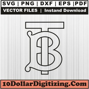 Burberry-Tb-Outline-Png,-Brand-Logo-Vector,-Burberry-Svg-Cut-File-For-Cricut-Silhouette-Printable-Files