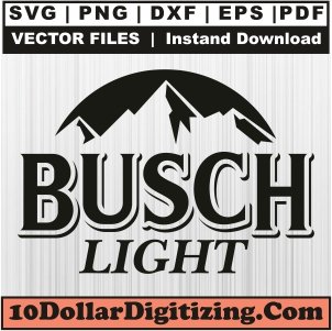 Busch-Light-Black-Svg,-Bursch-Logo-Png-Vector,-Busch-Brand-Svg-Cut-File-For-Cricut-Silhouette-Printable-Files