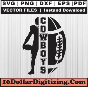 Cowboys-Football-Player-Svg,-Dallas-Cowboys-Png-Vector,-NFL-Team-Svg-Cut-File-For-Cricut-Silhouette-Printable-Files
