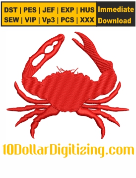 Cajun-Crab-Embroidery-Design