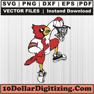 Louisville-Cardinals-Basketball-Logo-Svg,-NCAA-Png-Vector,-Sports-Svg-Cut-File-For-Cricut-Silhouette-Printable-Files