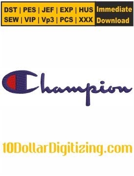 Champion-Logo-Embroidery-Design,-Champion-Brand-Logo-Embroidery-File,-Champion-Embroidery-Pattern,-Champion-Clothing-Brand-Logo-Embroidery-Files-Instant-Download