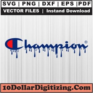 Champion-Drip-Svg,-Champion-Logo-Png-Vector,-Luxury-Brand-Svg-Cut-File-For-Cricut-Silhouette-Printable-Files