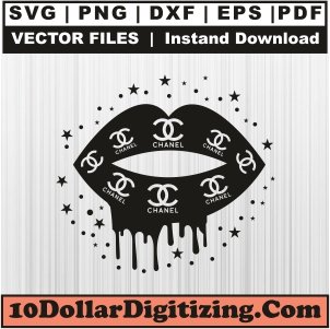 Chanel-Black-Lips-Svg,-Brand-Logo-Png-Vector,-Chanel-Svg-Cut-File-For-Cricut-Silhouette-Printable-Files