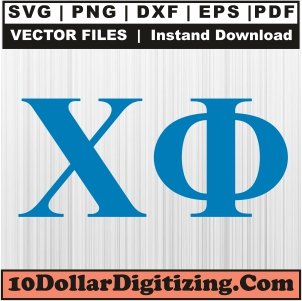 Chi-Phi-Letter-Png,-Fraternity-Vector,-Greek-Letter-Svg-Cut-File-For-Cricut-Silhouette-Printable-Files