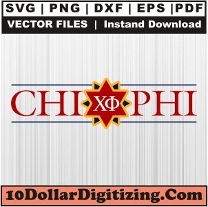 Chi-Phi-Logo-Png,-Fraternity-Vector,-Greek-Letter-Svg-Cut-File-For-Cricut-Silhouette-Printable-Files