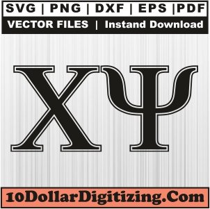 Chi-Psi-Greek-Letter-Png-High-Resolution,-Fraternity-Vector,-Chi-Psi-Svg-Cut-File-For-Cricut-Silhouette-Printable-Files