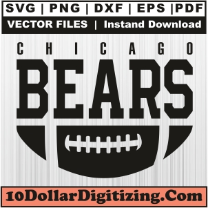 Chicago-Bears-Football-Team-Svg,-NFL-Png-Vector,-SportsSvg-Cut-File-For-Cricut-Silhouette-Printable-Files