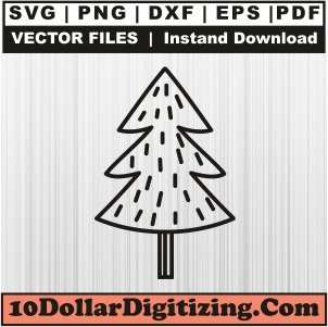 Black-Christmas-Tree-Png,-Christmas-Vector,-Christmas-Day-Svg-Cut-File-For-Cricut-Silhouette-Printable-Files
