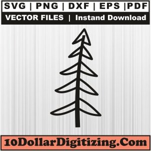 Christmas-Tree-Svg-Download,-Christmas-Png-Vector,-Christmas-Day-Svg-Cut-File-For-Cricut-Silhouette-Printable-Files