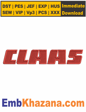 Claas-Tractor-Letters-Embroidery-Design