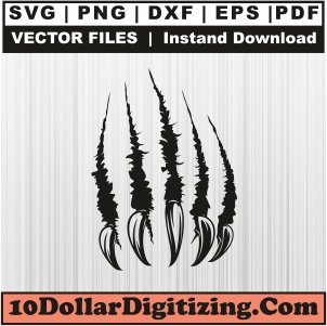 Claw-Scratches-Png,-Claw-Vector,-Claw-Mark-Svg-Cut-File-For-Cricut-Silhouette-Printable-Files