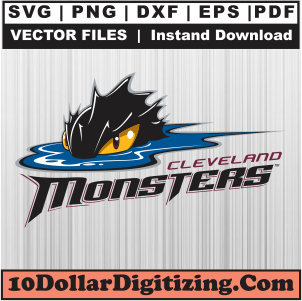 Cleveland-Monsters-Logo-Engraved-Files,-Cleveland-Monsters-Ice-hockey-Png-Vector,-Ice-hockey-Team-Svg-Cut-File-For-Cricut-Silhouette-Printable-Files