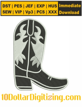 Cowboy-Boots-Embroidery-Design