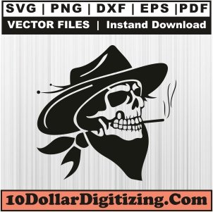 Cowboy-Skull-Hat-Svg,-Wicked-Western-Skull-Png-Vector,-Cowboy-Svg-Cut-File-For-Cricut-Silhouette-Printable-Files